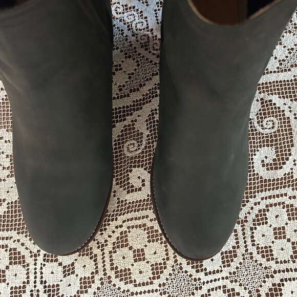 Adelante Boot Co. handmade leather Chelsea heeled boots mahogany/black size 10D - Picture 3 of 6